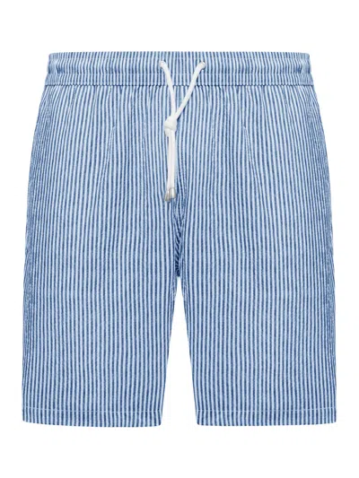 Fay Archive Striped Swimsuit In Blue