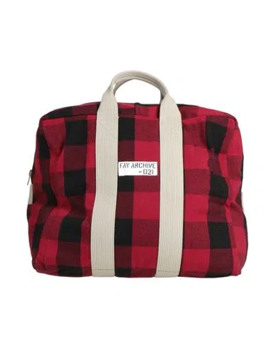 Fay Archive Woman Handbag Red Size - Wool, Polyamide