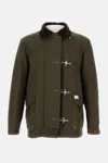 Fay Hook-fastening Patch-pocket Parka In Gray