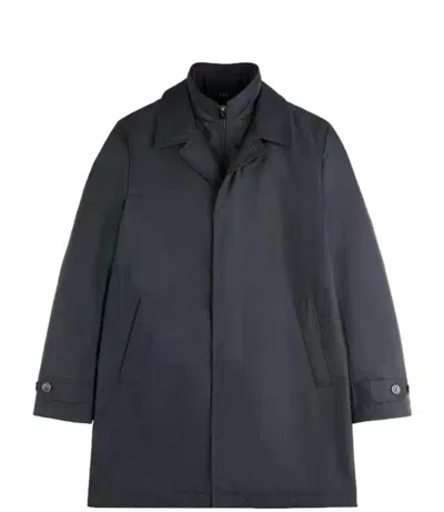 Fay Baltic Morning Wool-blend Double-front Casual Jacket In Blue