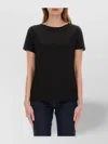 Fay Basic Short Sleeve Round Neck T-shirt In Black