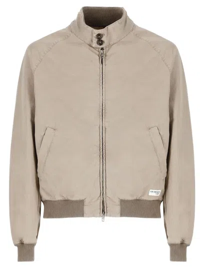Fay Archive Bomber Jacket In Brown