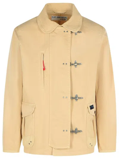 FAY FAY BEIGE COTTON JACKET