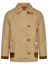 Fay Cotton 4 Hooks Jacket In Beige