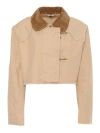 FAY BEIGE CROPPED JACKET