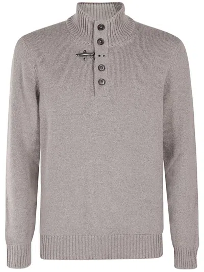 FAY FAY BEIGE HIGH NECK SWEATER