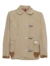 Fay Men Jacket 4 Hooks In Beige