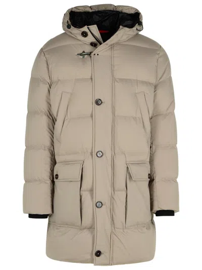 FAY FAY BEIGE POLYESTER DOWN JACKET