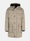 Fay Beige Polyester Down Jacket In Beige