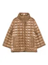 Fay Quilted Padded Jacket In Brown