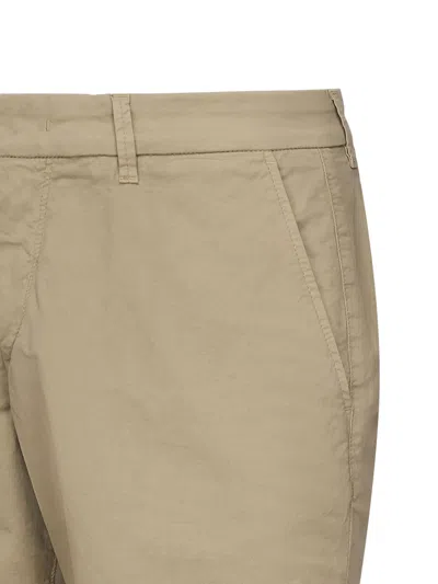 Fay Beige Slim Fit Cotton Chino Shorts
