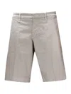 Fay Beige Stretch Cotton Shorts