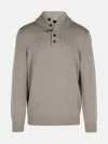 Fay Beige Virgin Wool Turtleneck Sweater In Beige