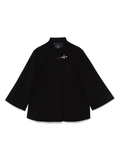 Fay Kids' Bell-sleeve Jacket In Black