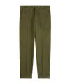 Fay Belt-loop Casual Pants In Green