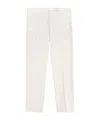 Fay Belt-loop Casual Pants In White