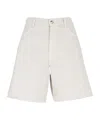 Fay Cotton Bermuda Shorts In White