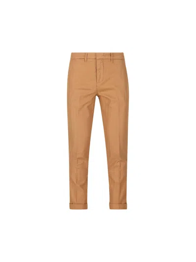 Fay Belt Loops Slacks In Nude