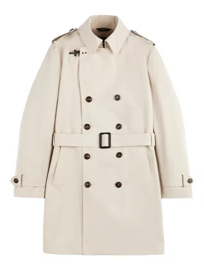 Fay Trenchcoat Mit Gürtel In White