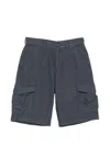 Fay Belt-loop Cargo Shorts In Blue