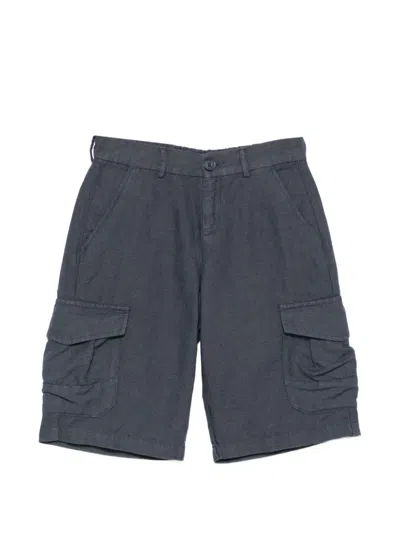 Fay Kids' Belt-loop Cargo Shorts In Blue