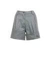 Fay Bermuda Shorts High Waist In Gray