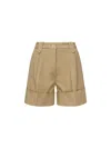 Fay Bermuda With Turn-up In Beige