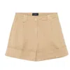Fay Bermuda Woman  - Bermuda With Folds - Beige