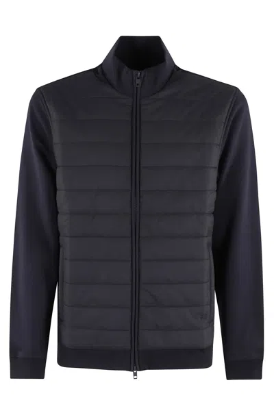 FAY FAY BI-MATERIAL SWEATSHIRT