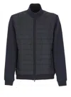 Fay Bi-material Sweatshirt In Biro