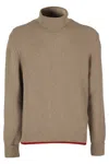 Fay Biscuit-colored Archive Sweater In Brown