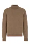 Fay Biscuit Wool Sweater In Biscotto