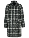 Fay Black Cotton Blend Coat Woman In Black
