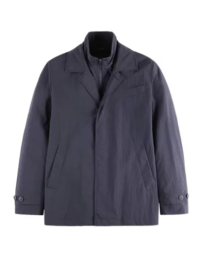 Fay Black Giacconi Jacket With Modern Fit In Blue