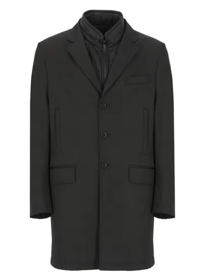 FAY FAY BLACK PADDED COAT