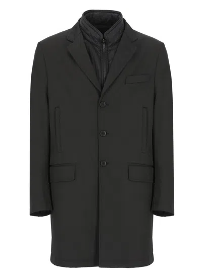 FAY BLACK PADDED COAT