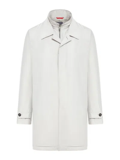 FAY WATERPROOF JACKET LONG WHITE MAN