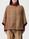 Fay Layered Beige Wool-blend Jackets In Brown