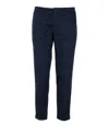 Fay Velvet Trousers In Blue