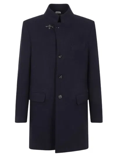 Fay New Duty Coat In Blue