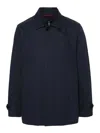 Fay Morning Button-up Jacket In Azul Oscuro