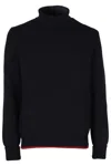 Fay Ribbed-knit Roll-neck Sweatshirt