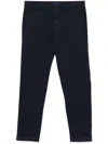 Fay Tailored Capri Pants With Pockets In Blue