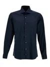 Fay Blue Cotton Shirt In Blue
