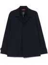 Fay Dark Navy Minimalist Jacket In Blue