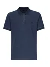 Fay Logo Embroidered Polo Shirt In Blue