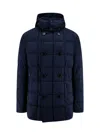 Fay Double Breasted Hooded Down Jacket