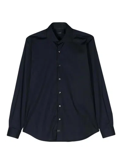 Fay Blue Shirt In Azul Oscuro