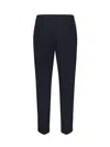Fay Blue Slim Fit Cotton Capri Pants