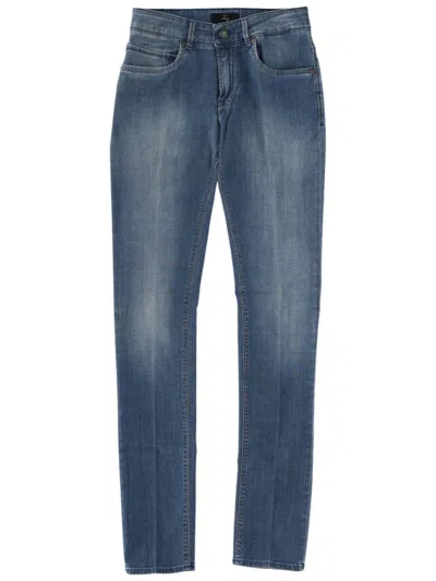 Fay Blue Slim Mid Rise Jeans